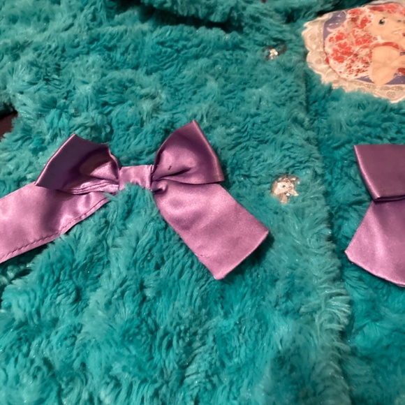 Plush Soft Jacket Green Ariel Disney Red Strawberry Shortcake Bow Crystal - Picture 16 of 16